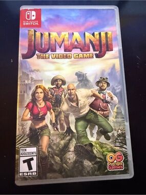 Nintendo Switch JUMANJI Adventure Cover — Purple, Gold, Green, Pink